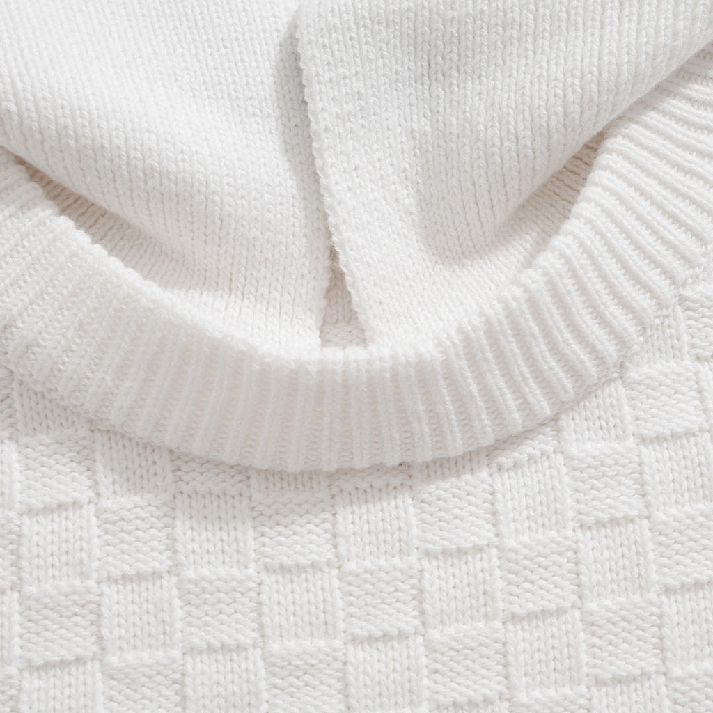 Louis Vuitton Damier Polo Neck Knitted Long Sleeve Pullover Sweater #21884