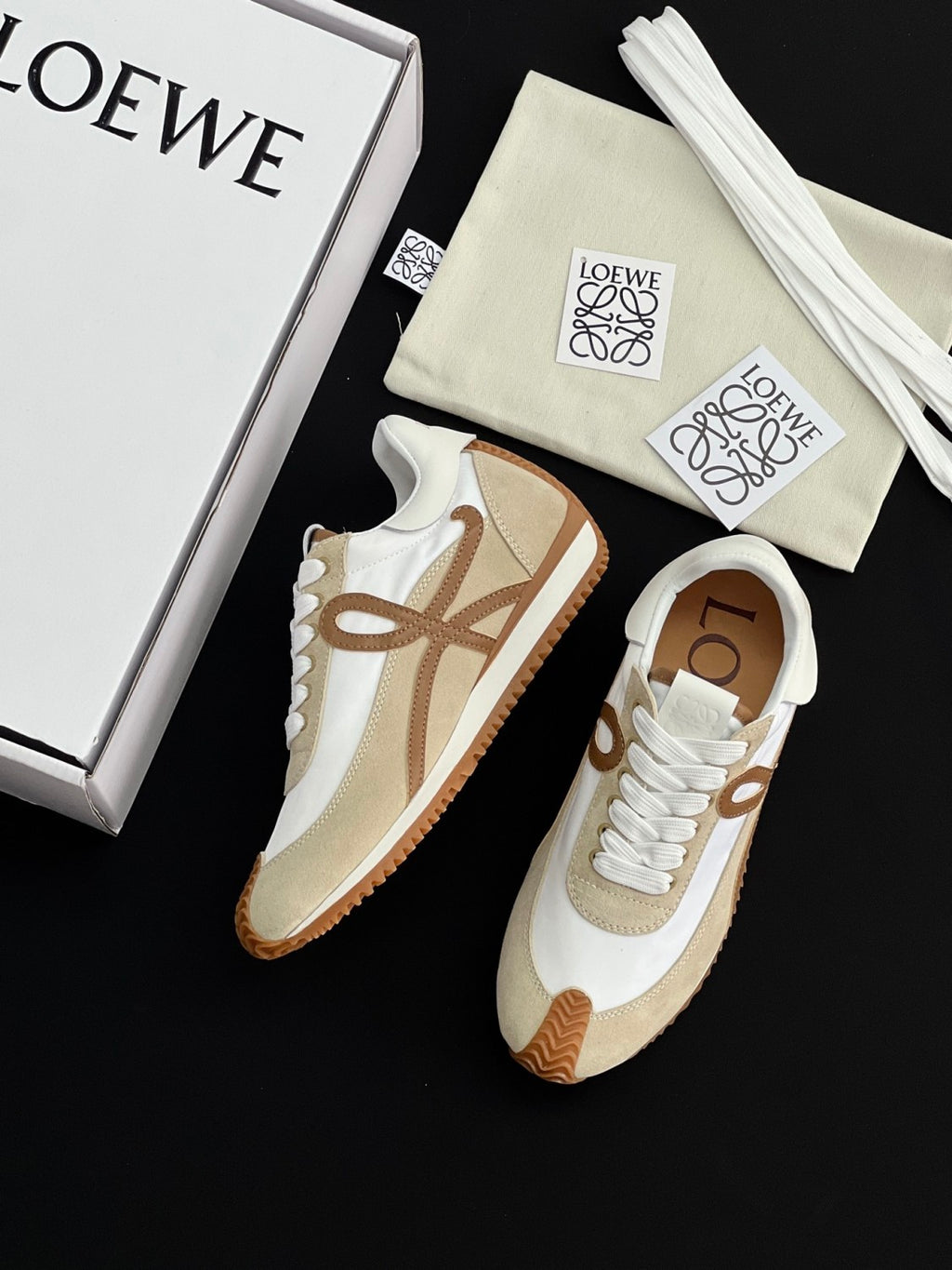 LOEWE Flow Runner 2.0 in Nylon and Suede #385055