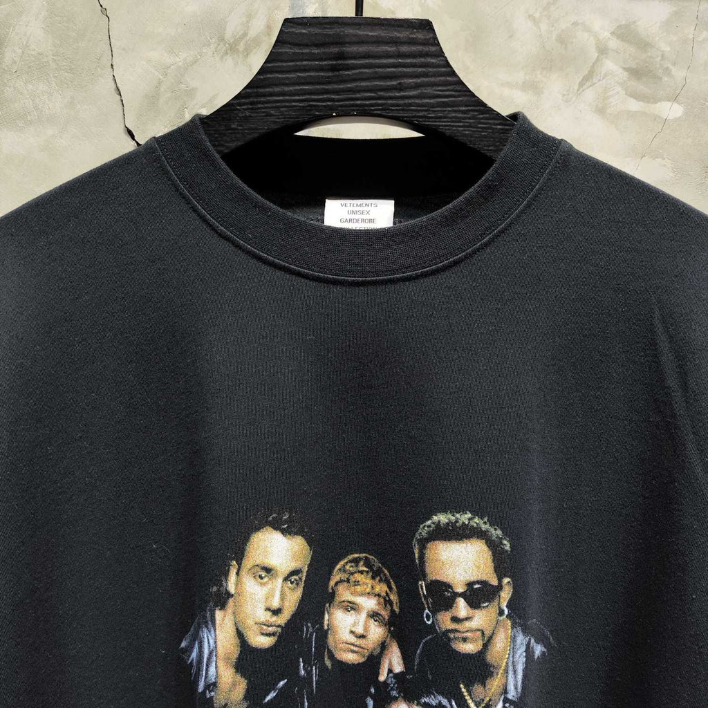 Vetements Men's Summer Portrait Pattern Printed Round Neck Cotton Short Sleeved T-shirt #76957