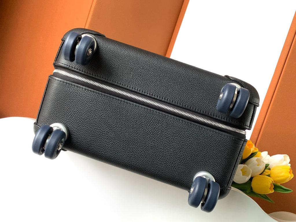 Hermes R.M.S Classic Fashion Pattern Printed Pull-along Canvas Cowhide Leather Luggage Bags #78183