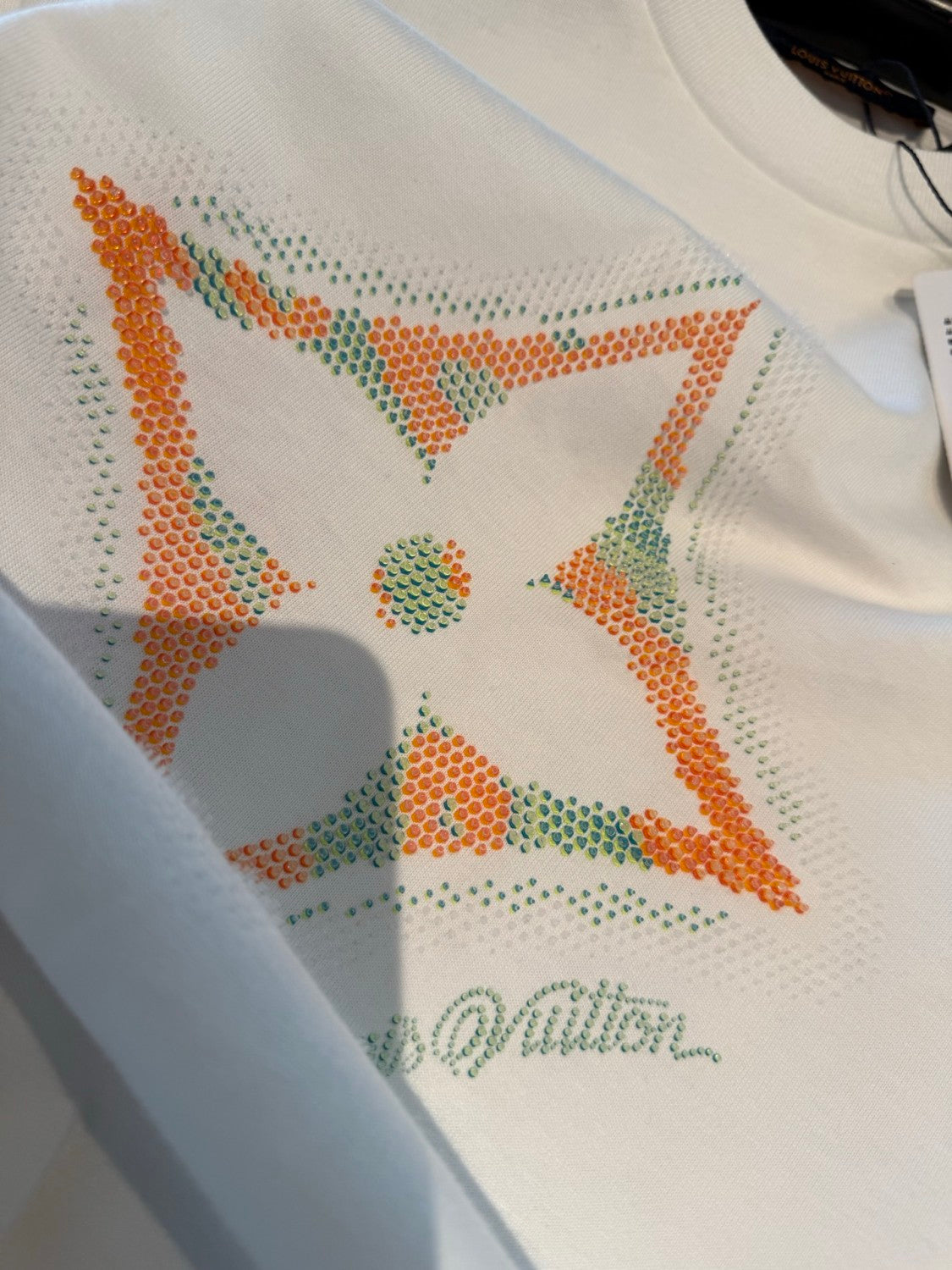 Louis Vuitton Men's Summer 3D Floral Print Round Neck Cotton Short Sleeve T-Shirt #77564