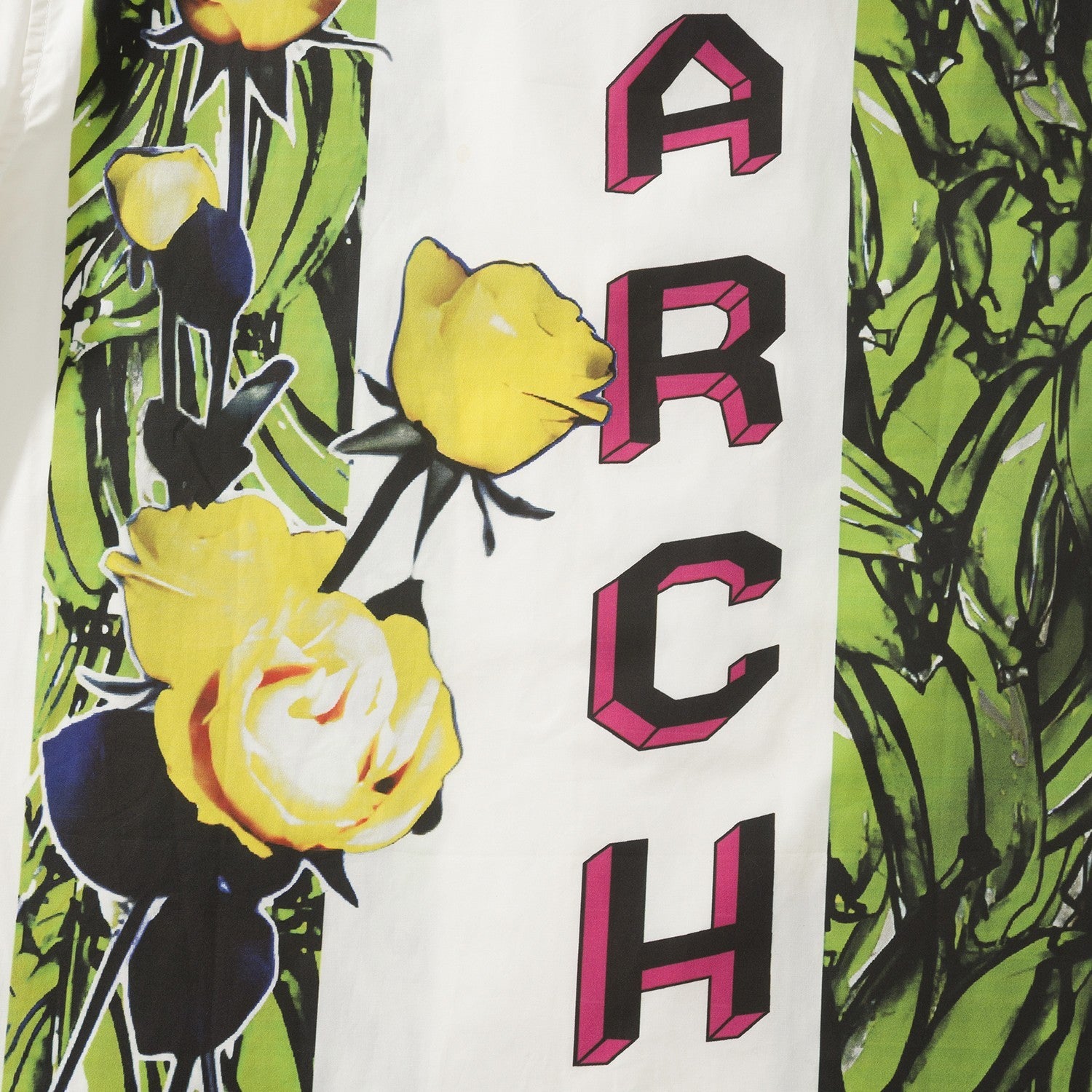Prada Men's Women's Summer Colorblocked Floral Logo Printed Cotton Short Sleeve Shirt Ngvp #1777
