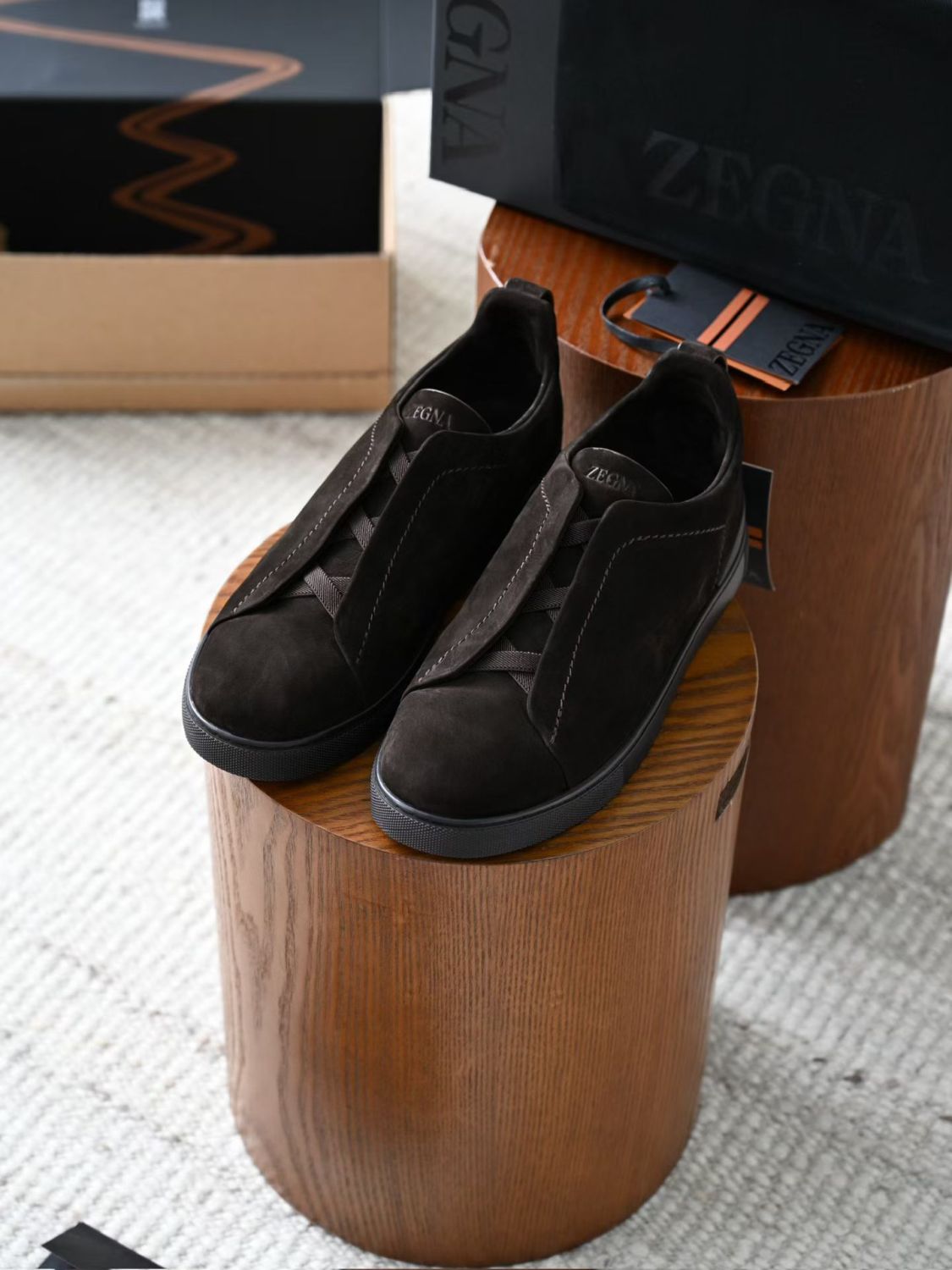 Zegna Triple Stitch SECONDSKIN Sneakers #384728