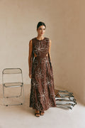 Aurelia Dress - Chocolate Floral