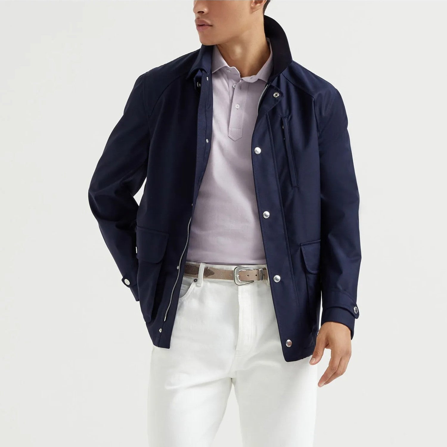 Brunello Cucinelli Men's Spring And Summer Fashion Shoulder Insert Sleeve Military Jacket Light And Comfortable Temperament Jacket Coat Ngvp #9961