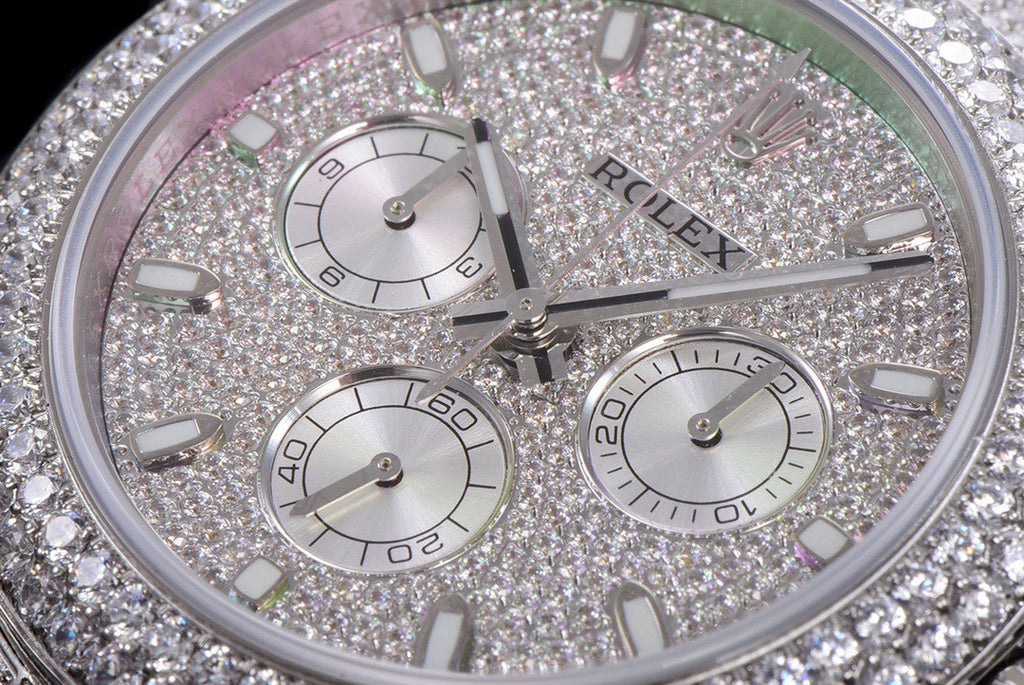 Rolex Men's 904 Steel Mechanical Watch with Stars and Diamonds #72568