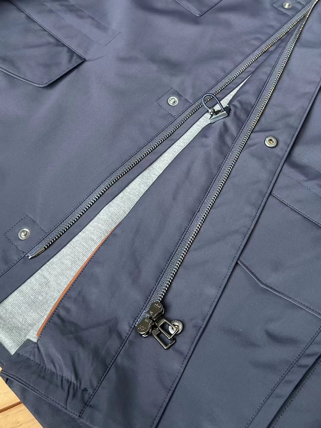 Loro Piana Standing Collar Long Sleeved Jacket #21867