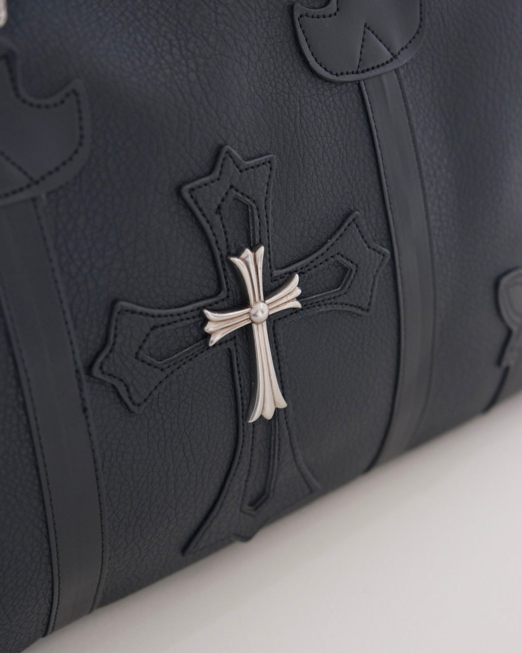 Chrome Hearts Cross-design Travel Bag Luggage Bag Metal Vintage Punk Tote Bag Men's Trendy Fashion Casual Bag Bags #84229A
