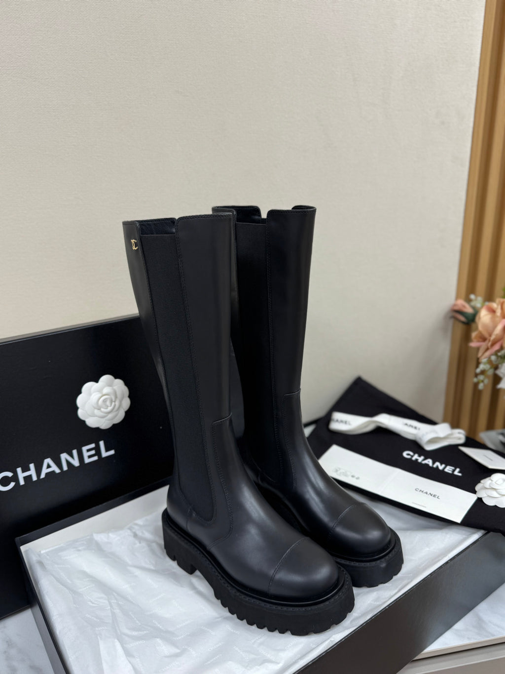 Chanel Thick Sole Knight Boots #385423