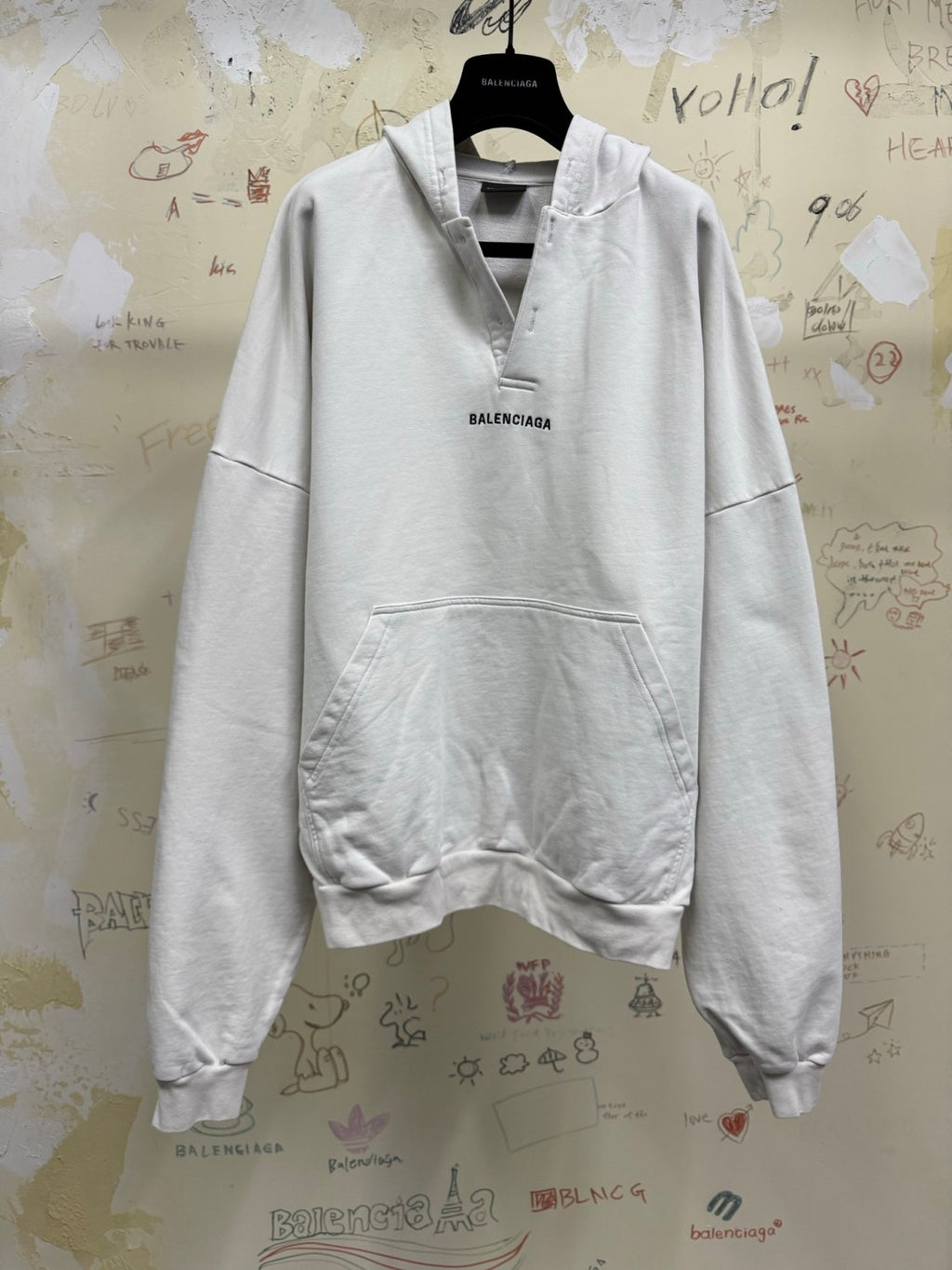 Balenciaga Polo Collar Hooded Sweatshirt #333810