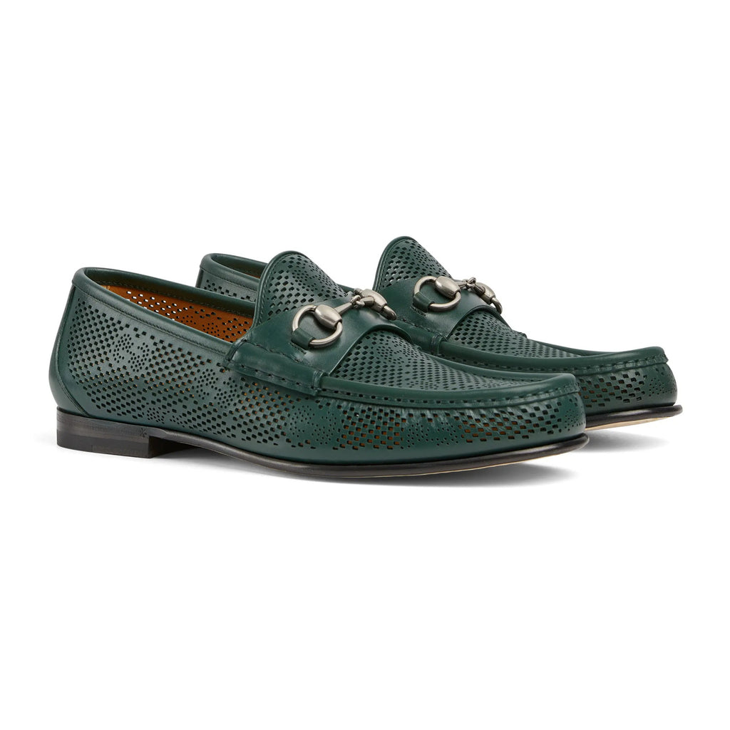 Gucci Decorative Horsebit Buckle Men's Loafers Spring And Summer Fashion Hollow Out Comfortable Breathable Flat Shoes #76854
