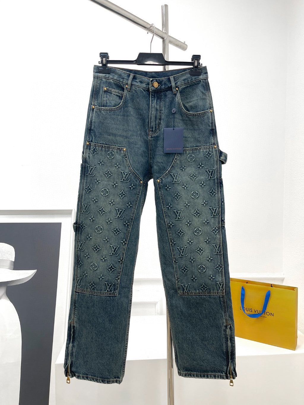 LouisVuitton Spring And Autumn Long Sleeved Denim Coat and Pants Set #94515