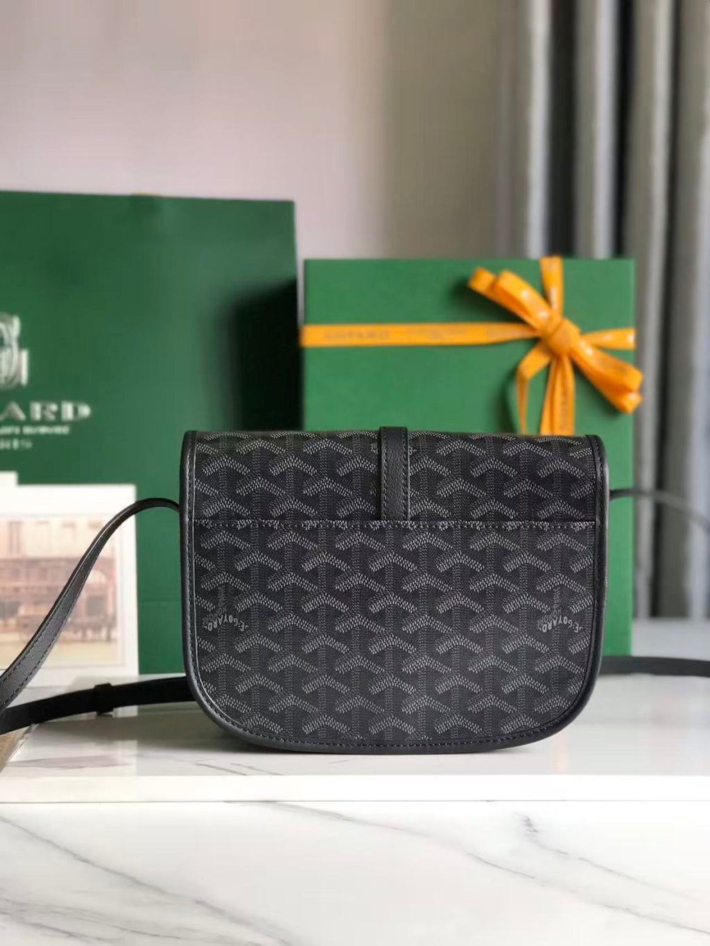 GOYARD Belvedere Bag Limited Edition Small Size Fashion Trend Logo Satchel Bag Simple Elegant Adjustable Shoulder Bags #82675A