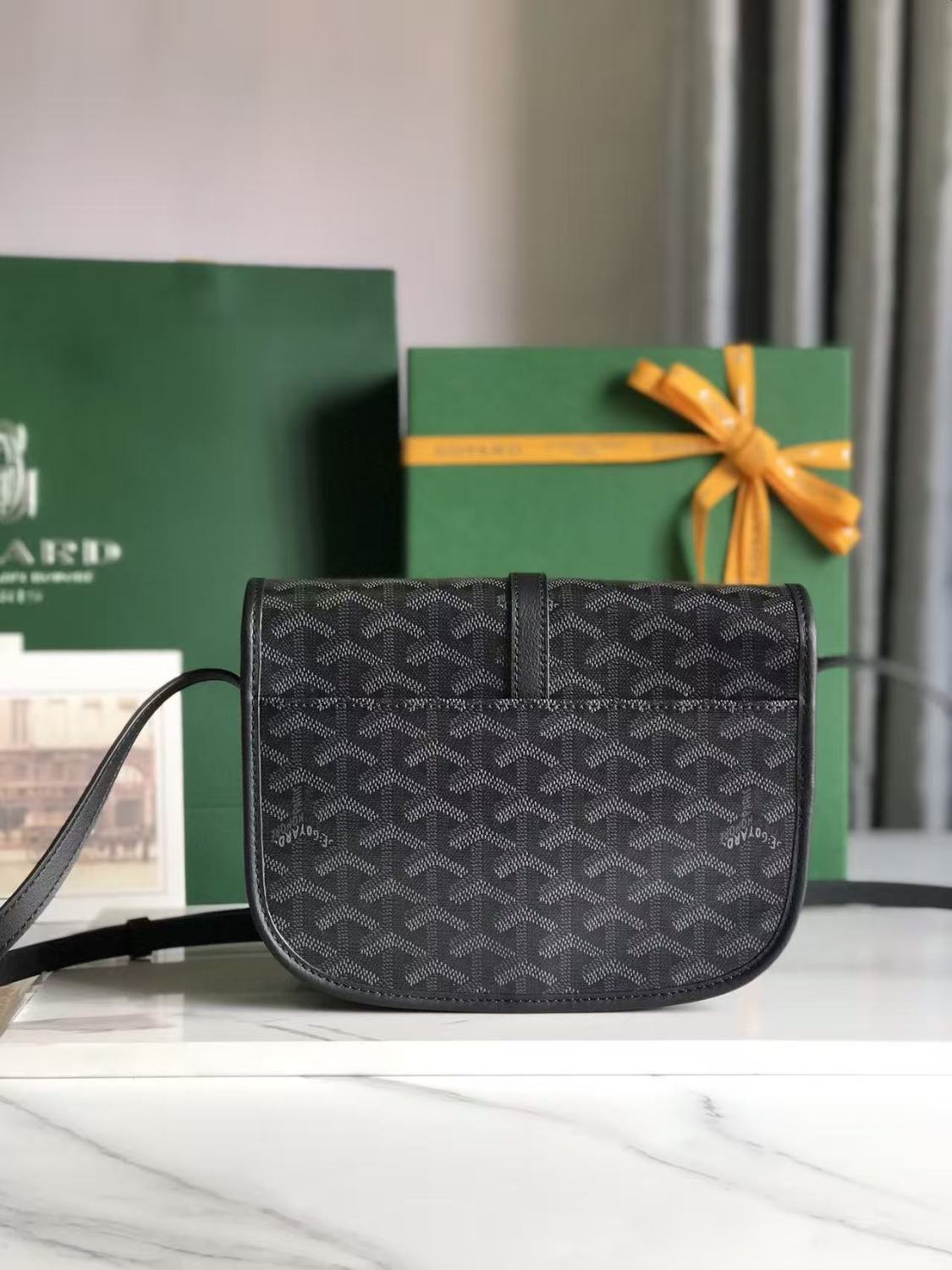 GOYARD Belvedere Bag Limited Edition Small Size Fashion Trend Logo Satchel Bag Simple Elegant Adjustable Shoulder Bags #82675A