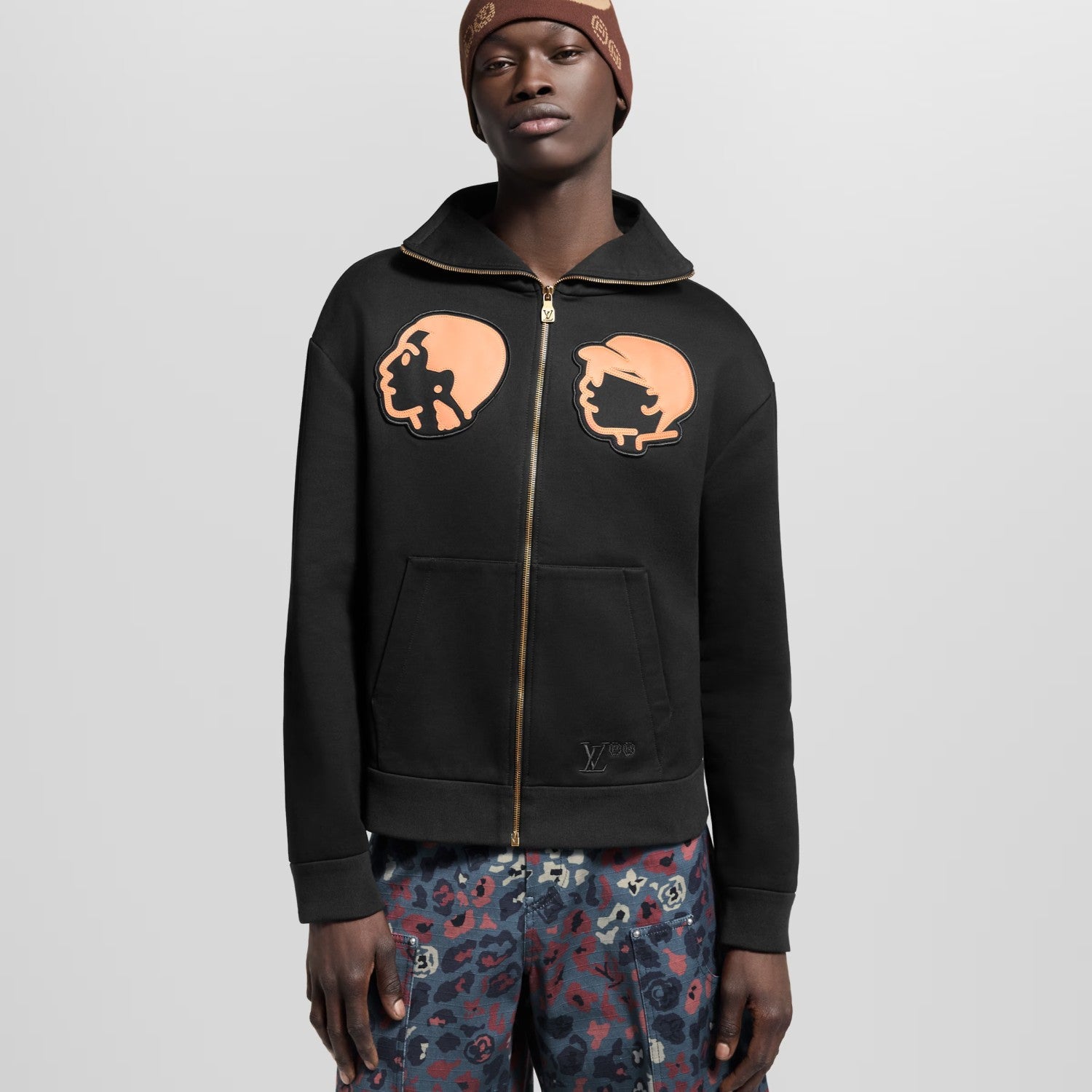 Louis Vuitton Men's And Women's Spring/Autumn Fashion Casual Character Pattern Zipper Hooded Long Sleeved Sweatshirt Jacket #78227