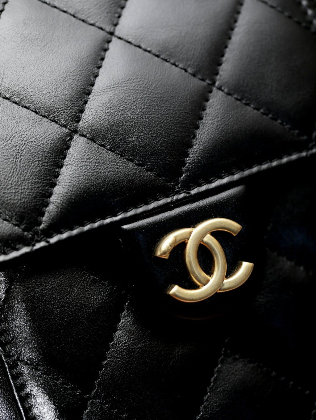 Chanel Women's Classic Double C Logo Solid Color Cowhide & Leather Tote Shoulder Bag Bags #75835