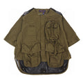 Louis Vuitton Men's And Women's Spring And Autumn Solid Color Multi Pocket Loose Short Sleeved Jacket Ngvp #7187