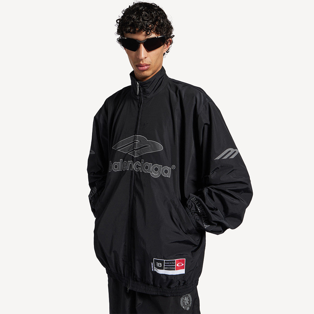 Balenciaga Men's 3b Football Tracksuit Jacket Football Baggy Sweatpants in Black #335524
