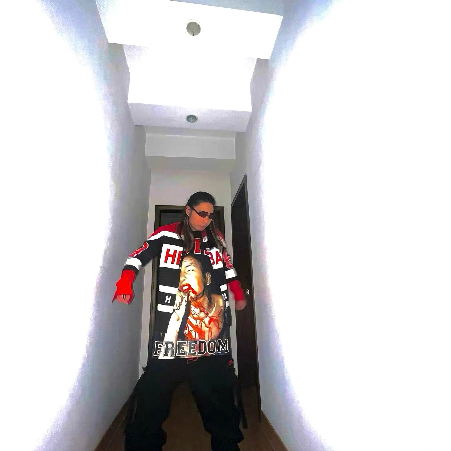 HOOD BY AIR Embroidered Shirt Hba Hba14ss Racing Shirt Carti Same Men's Spring And Fall Trend High Street Retro Color Blocking Shirt Jacket Ngvp #2414