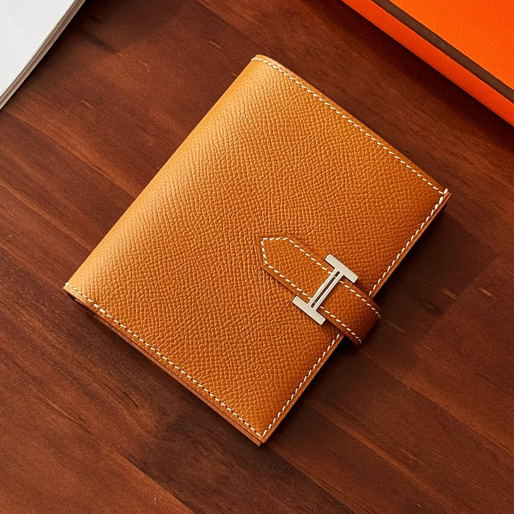 Hermes Bearn H-clip Short Wallet: Stylish And Elegant Epsom Calfskin Card Holder Bag Bags #170043