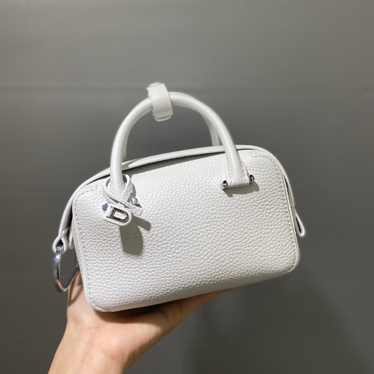 Delvaux Women's Solid Color Detachable Shoulder Strap Grained Calfskin Shoulder Handbag Bag Bags #76171