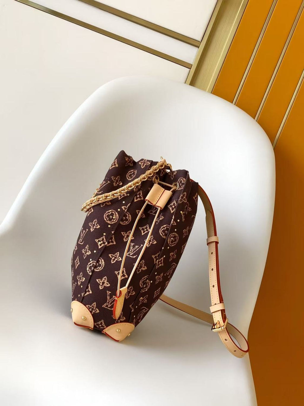 Louis Vuitton LV 2025 Early Spring Collection Women's Classic Noé Handbag M28103 Trunk Collection Monogram Reverse Canvas Handbag Shoulder Bag Bags #82543A