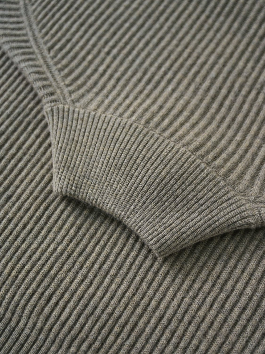 Loro Piana Plane Tree Men's Sweater Ribbed Turtleneck Half-zip Pullover Long-sleeved Cashmere Sweater #332989