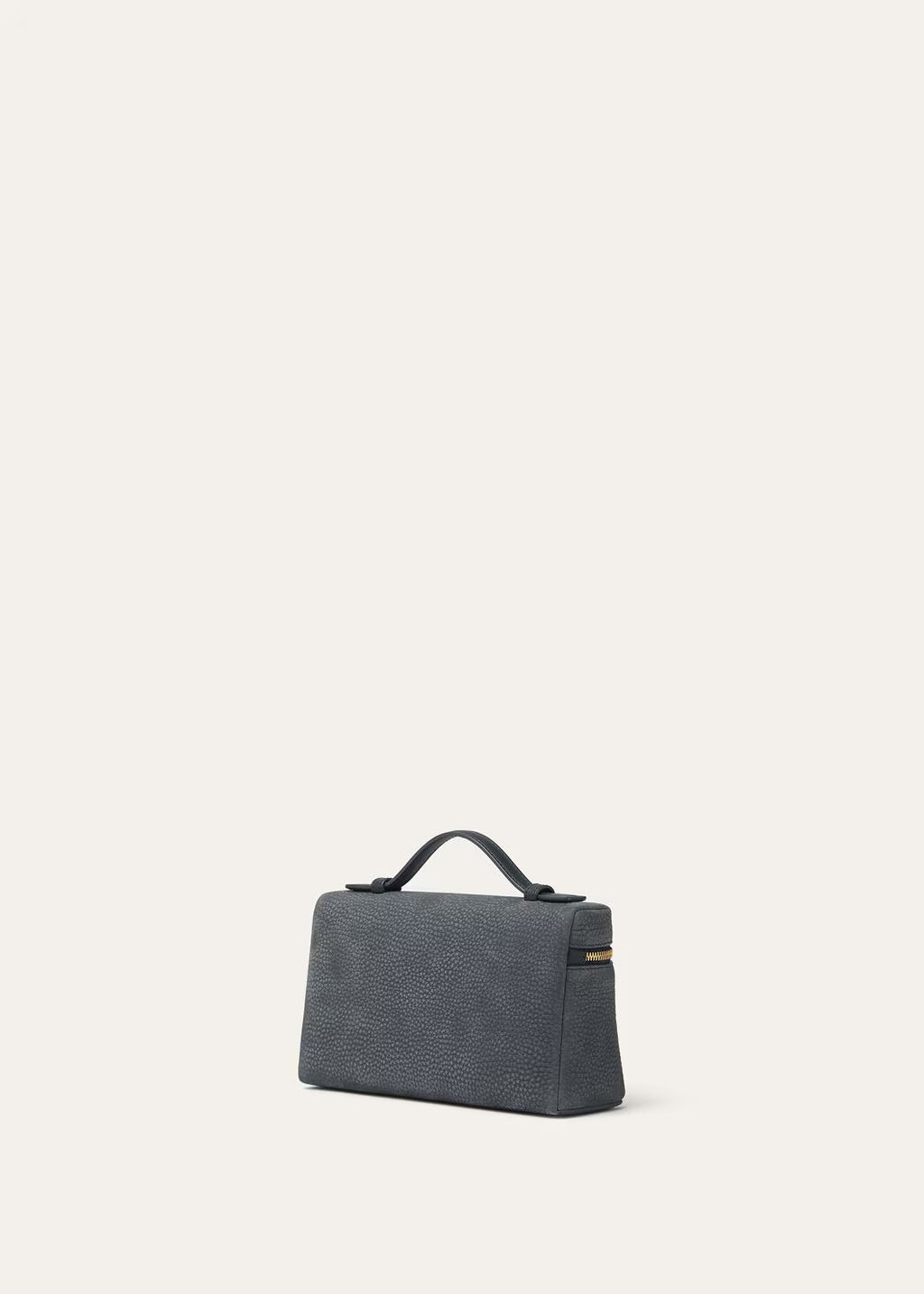 Loro Piana Women's Extra Pocket L19 Clutch Solid-Color Grained Zipper-Closure Cowhide Shoulder Crossbody Bag Bags FAP6658 #81533