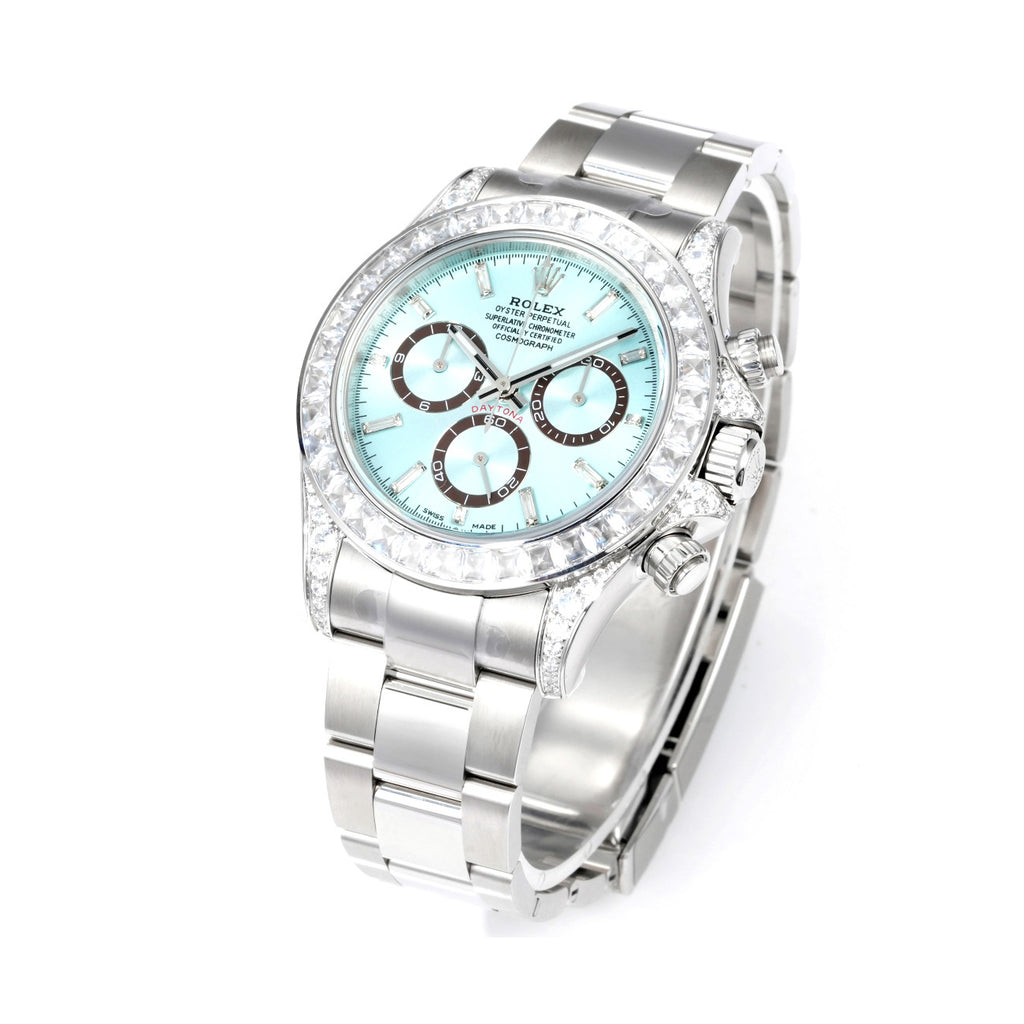 Rolex Men's Automatic Mechanical Movement 100 Meter Water Resistant Dial Watch with Diamonds #75356