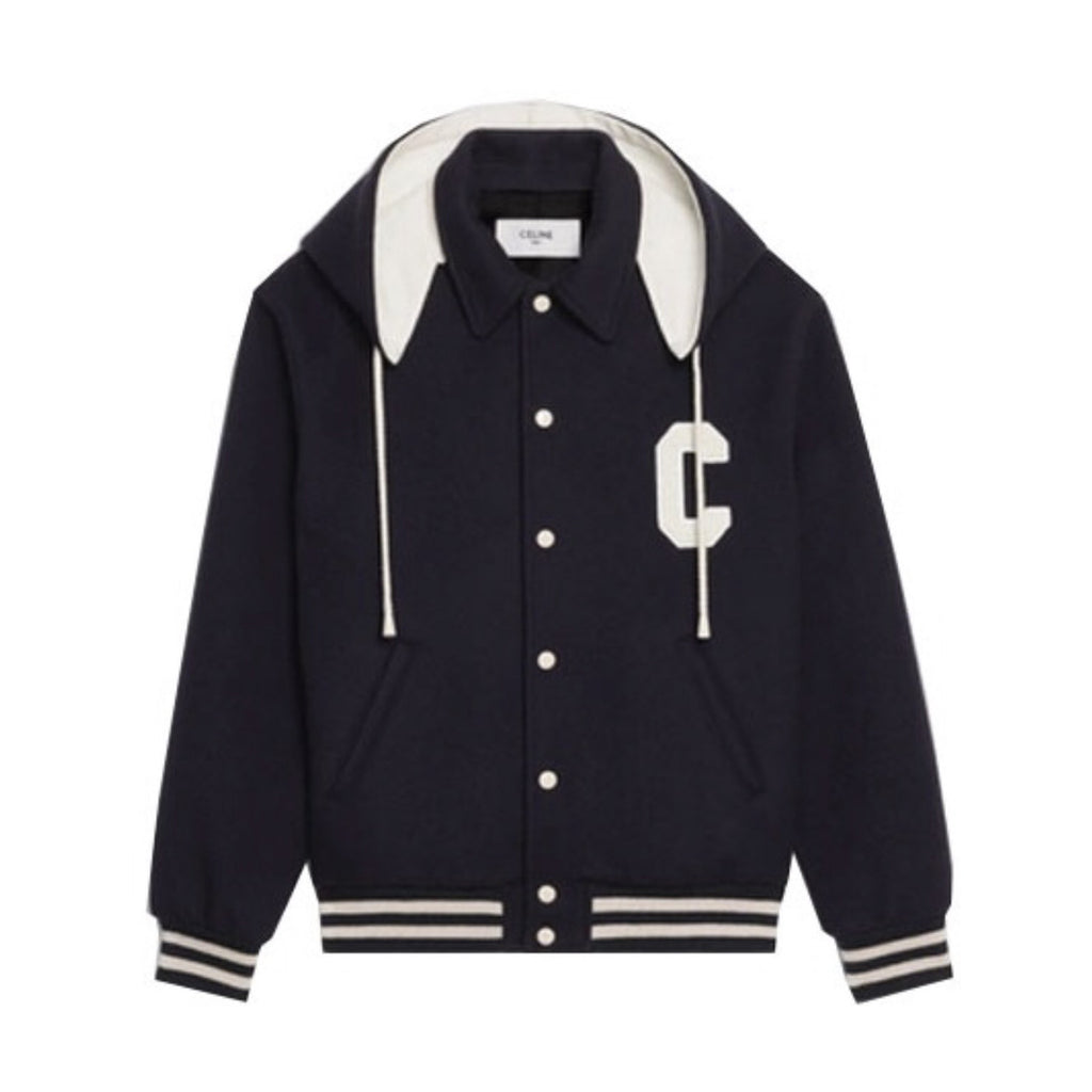 Celine Hooded Baseball Jacket #96113