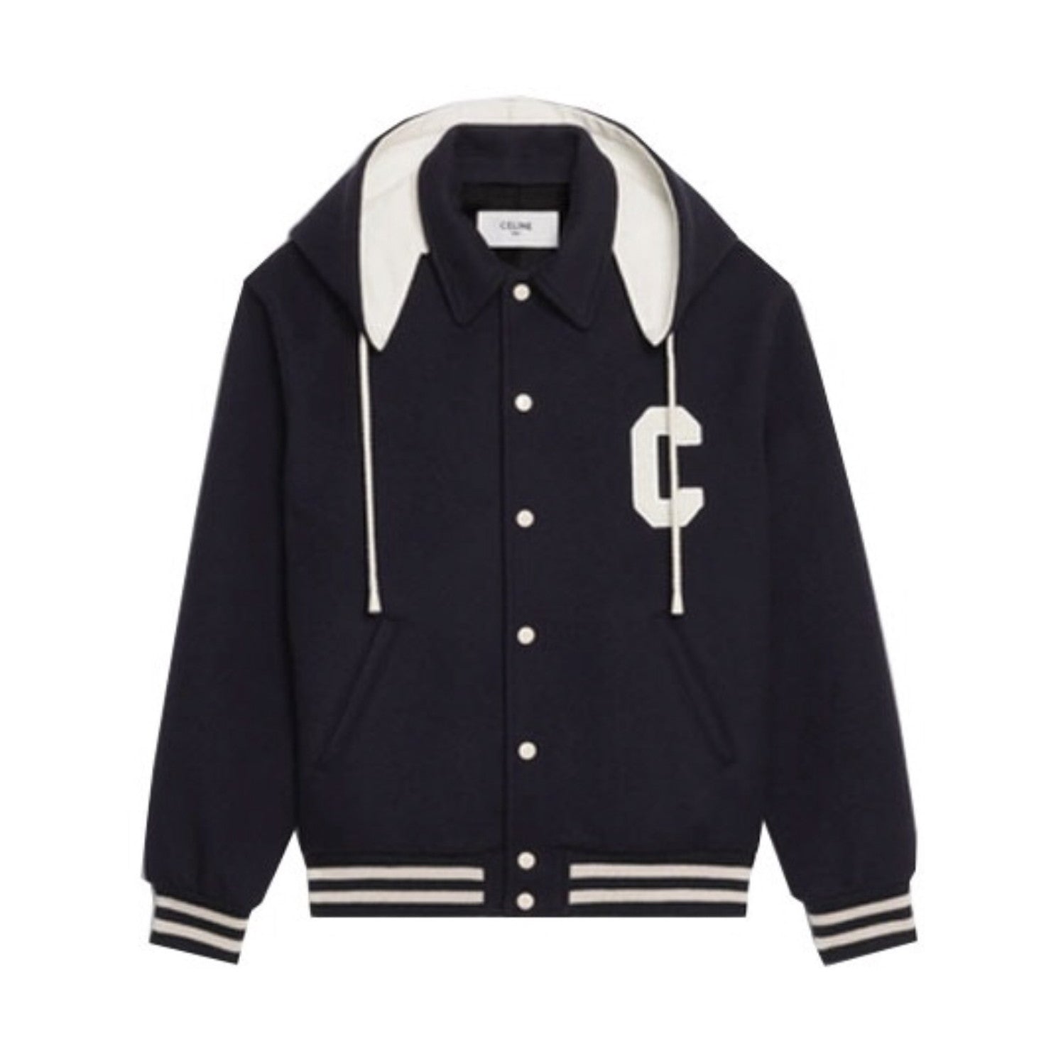 Celine Hooded Baseball Jacket #96113