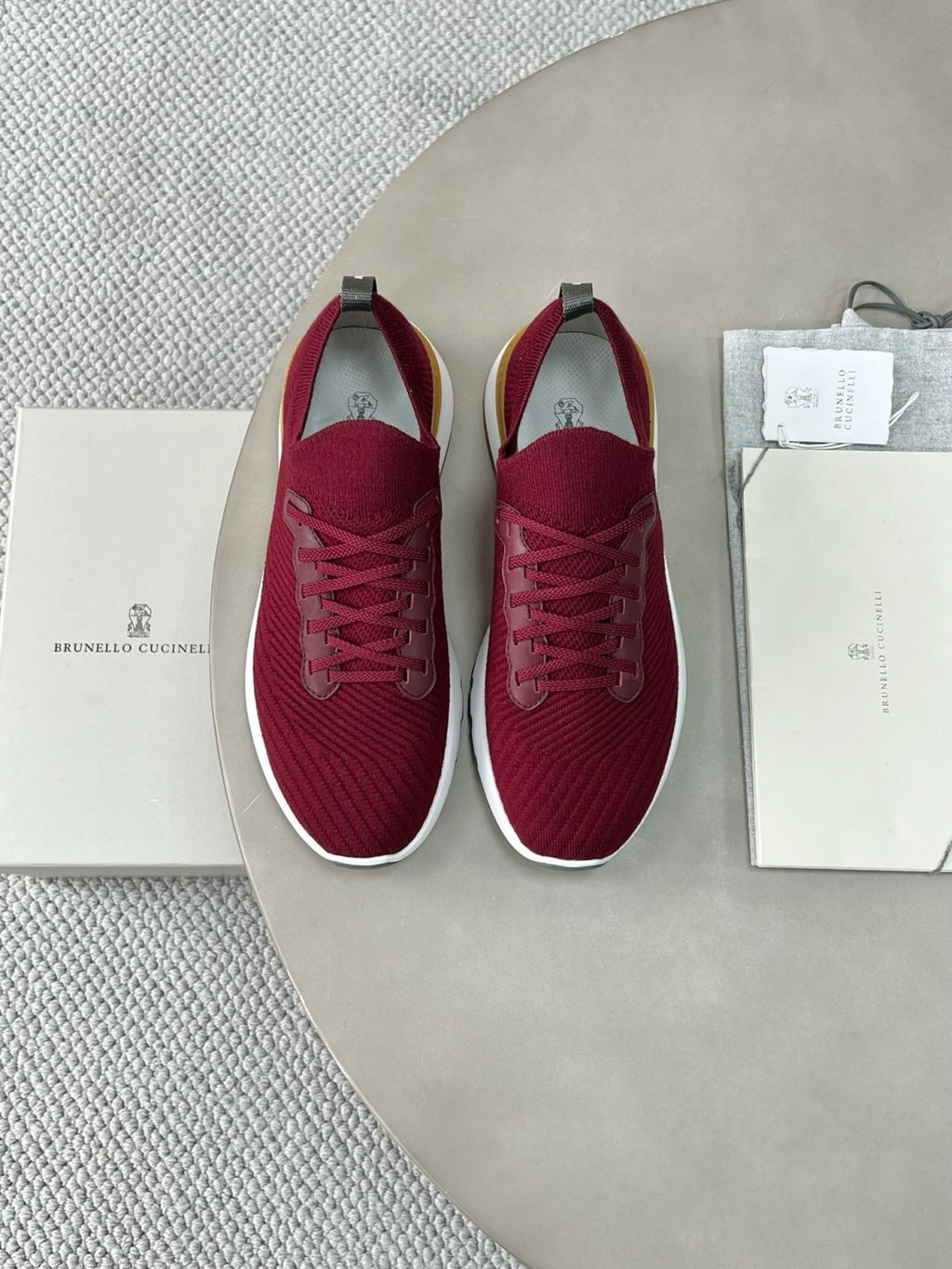 Brunello Cucinelli  Men's Spring/Fall Fashion Casual Round Toe Lace Up Low Top Flat Sole Sneakers Shoes #78959