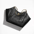 Chanel Maxi Shopping Bag Calfskin Gold-tone #336627