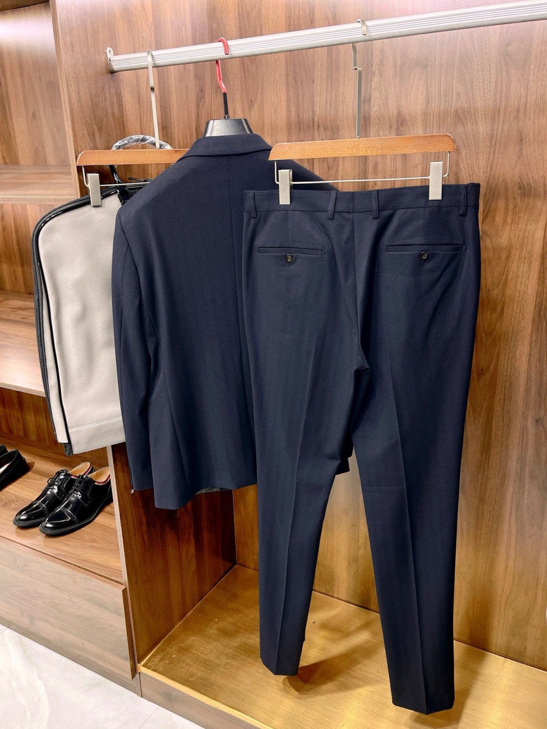 Ermenegildo Zegna Men's Fall And Winter Business High-end Jacket Tide Wool Single-breasted Suit Top Wedding Suit Casual Pants Solid Color Suit Set Ngvp #2439