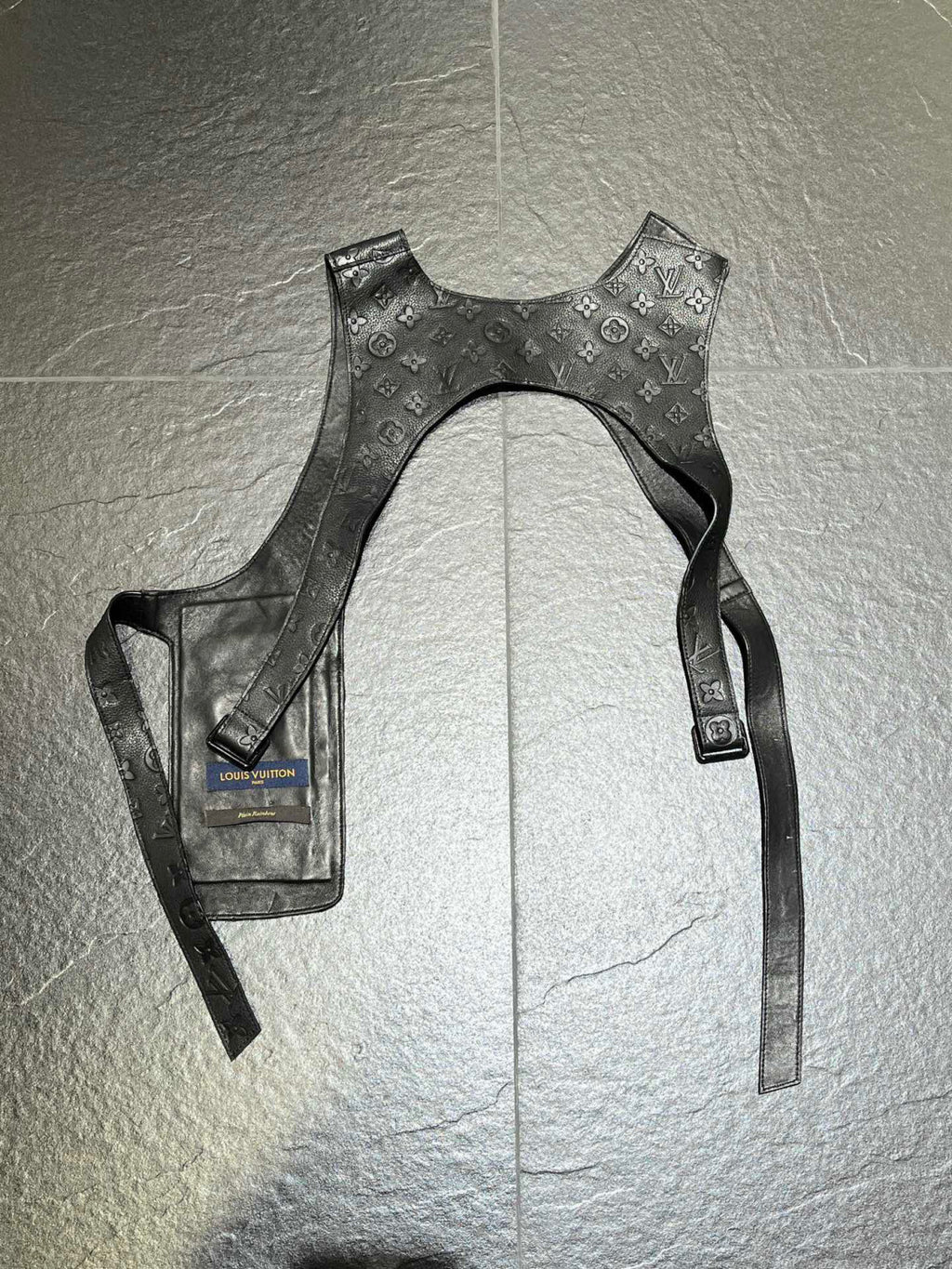 Louis Vuitton Leather Printed Vest With Accessories #22172