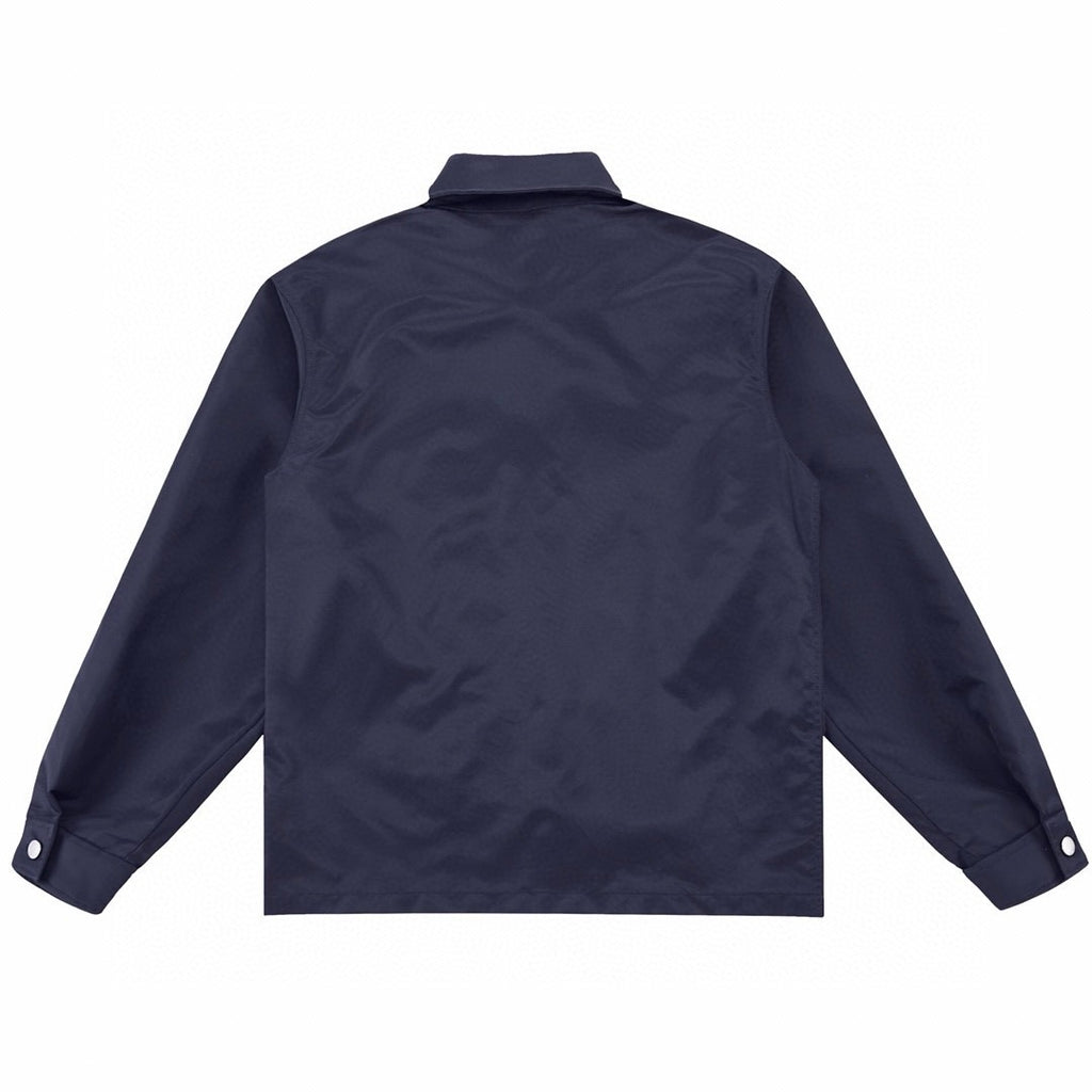 Prada Men's Spring And Fall Solid Color Nylon Lapel Single Breasted Long Sleeved Jacket #72496