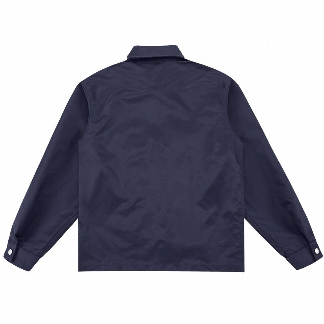 Prada Men's Spring And Fall Solid Color Nylon Lapel Single Breasted Long Sleeved Jacket #72496