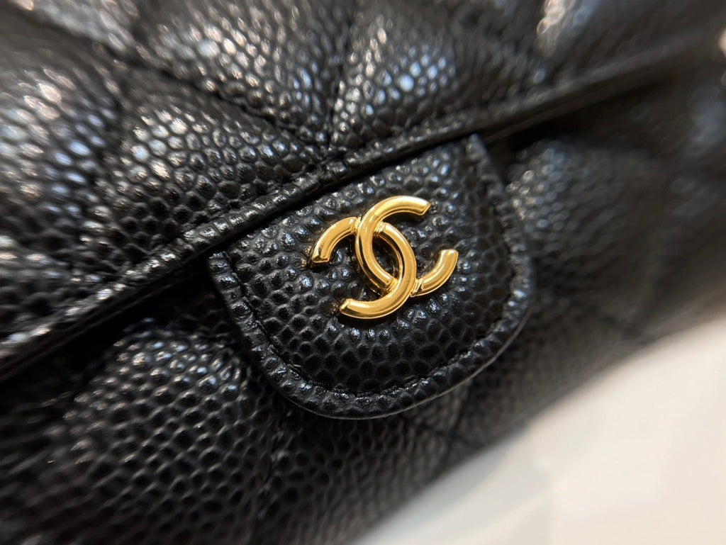Chanel Women's Fashion Classic Solid-Color Leather Logo Metal Icon Flap Card Holder Bag Bags #79488