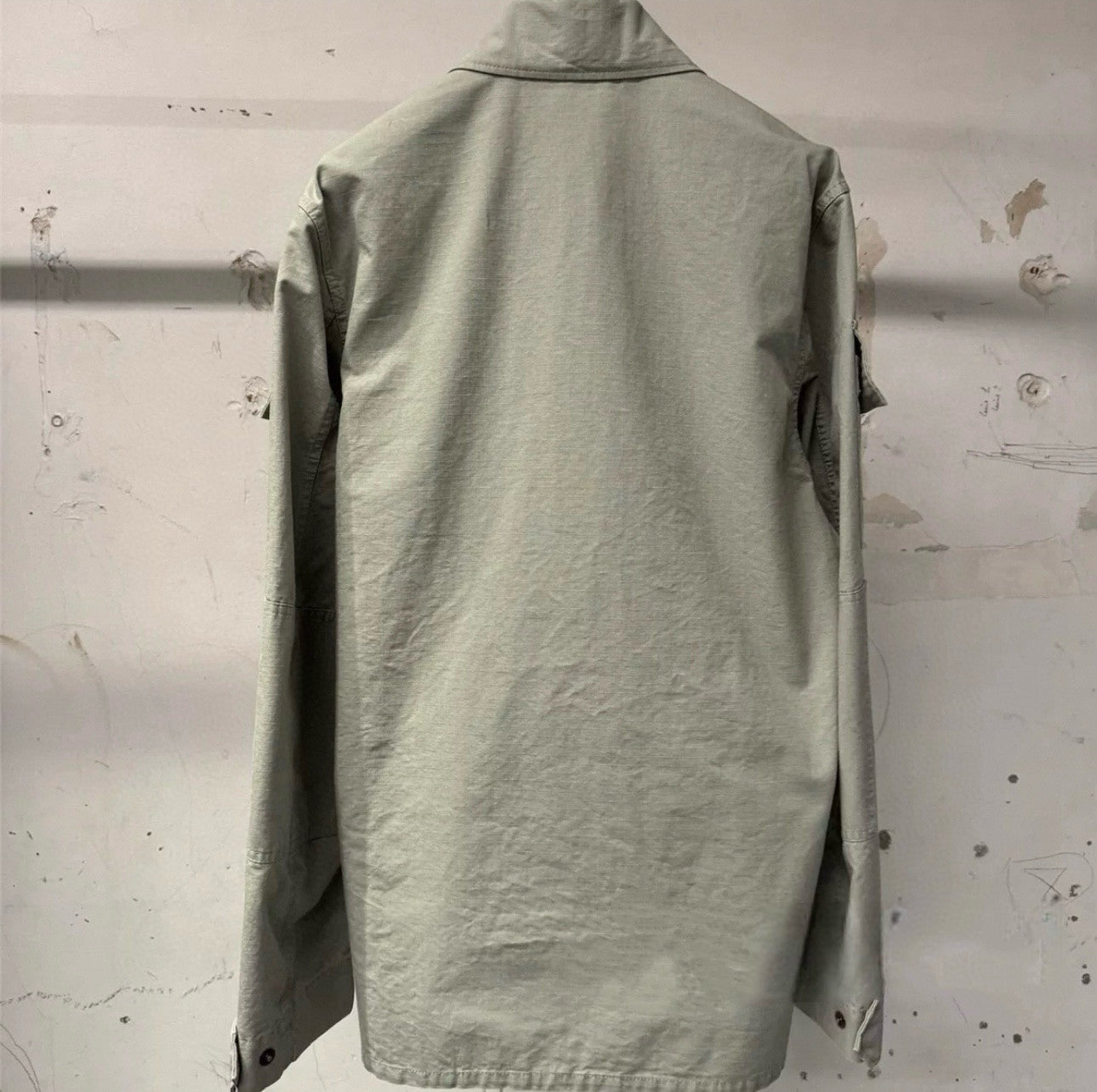 Balenciaga Men's Spring And Summer Solid Color Zipper Pocket Single Breasted Long Sleeve Shirt #75849