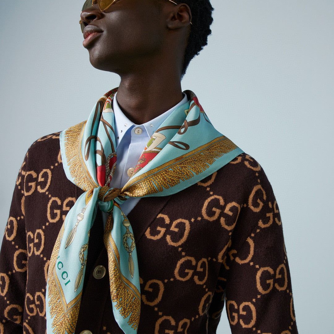 Gucci Knitted Button Printed Cardigan #21956
