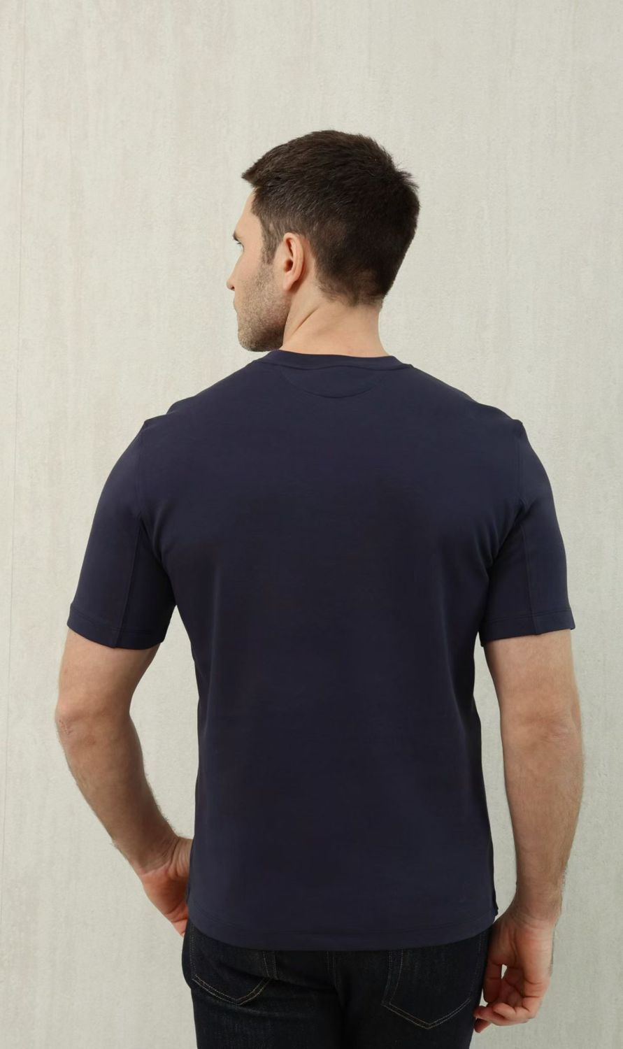 Brunello Cucinelli Cotton Jersey Slim Fit Crew Neck T-shirt With Logo #376925