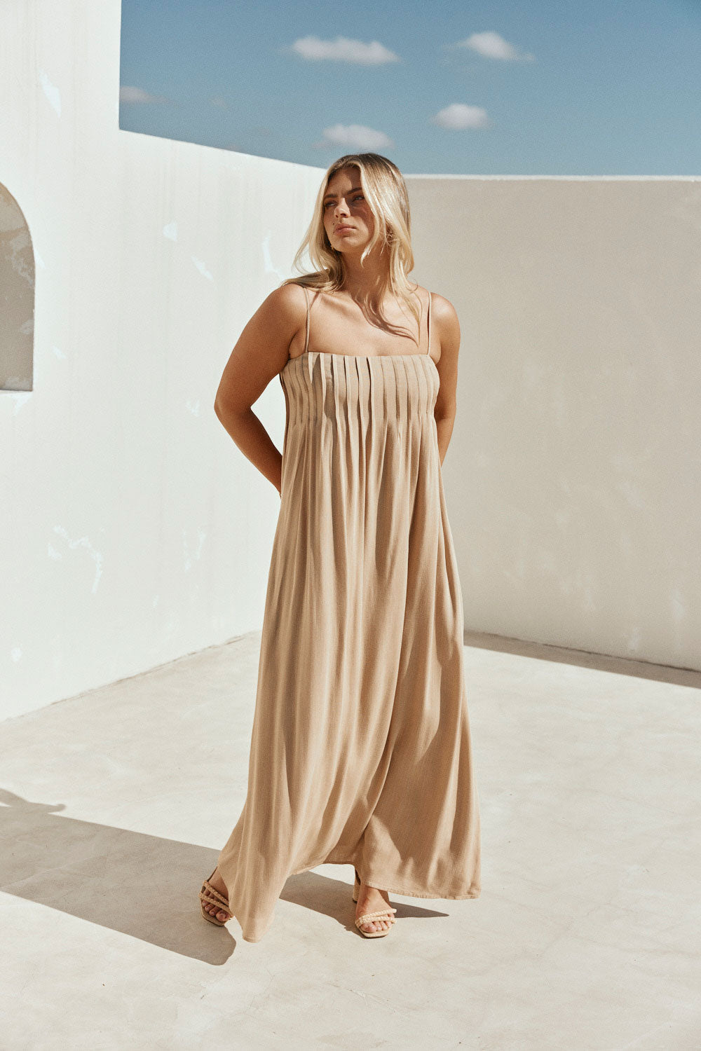 Ada Dress - Tan