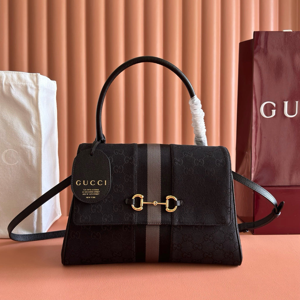 Gucci Paparazzo Medium Tote Bag Generation Gucci GG Canvas Horsebit Clutch Bag Stylish Elegant Classic Crossbody Bags 875018AAHHD 1094 #197406