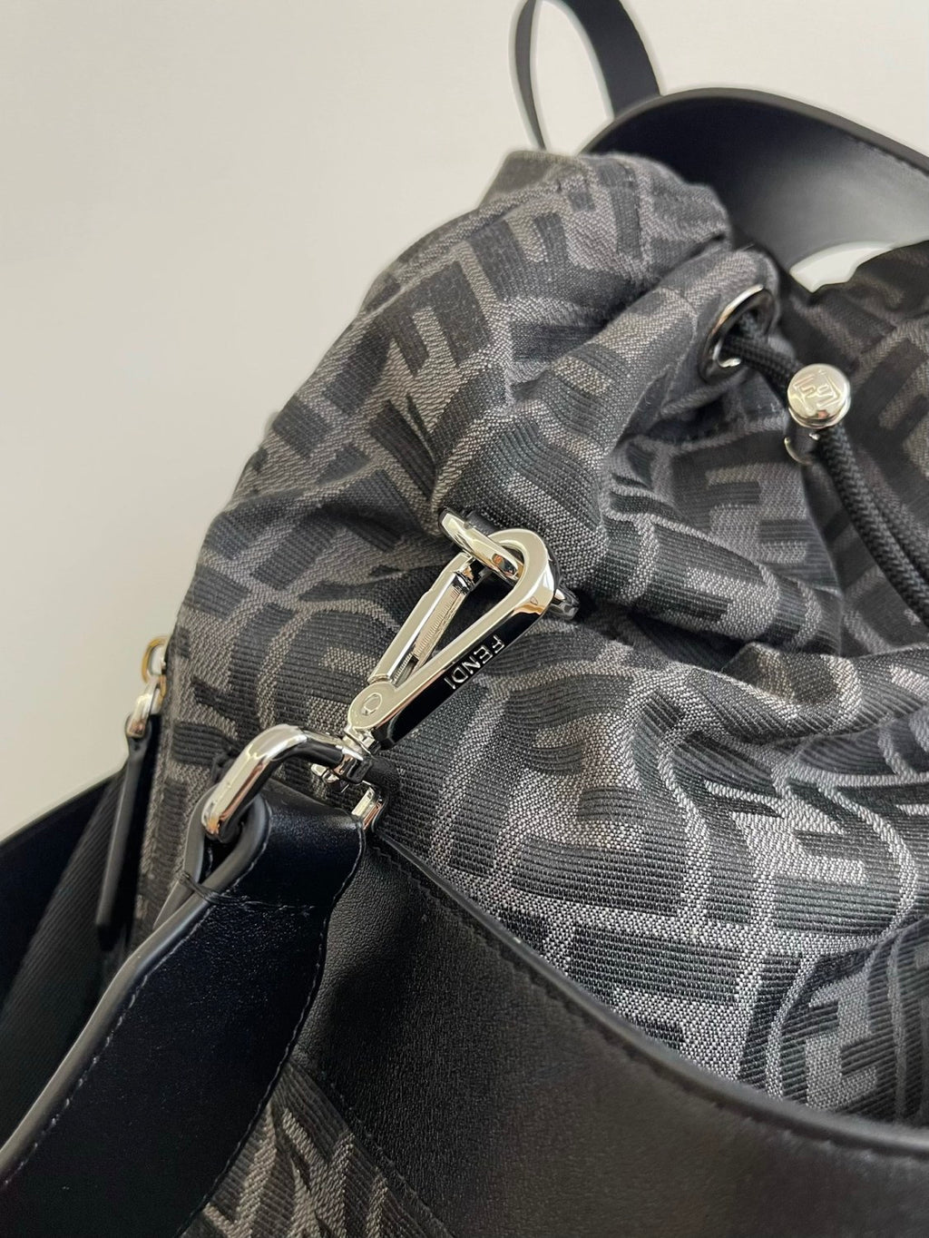Fendi Unisex Fashion Classic Monogram Multi-Function Drawstring Backpack Tote Bag Bags #78816