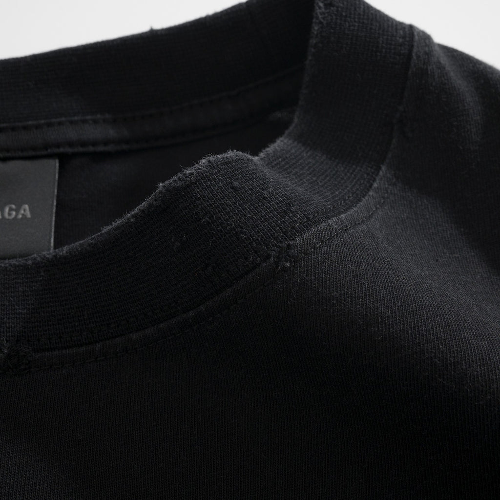 Balenciaga Women's and Men's Masking Tape T-shirt Medium Fit in Faded Black #333475