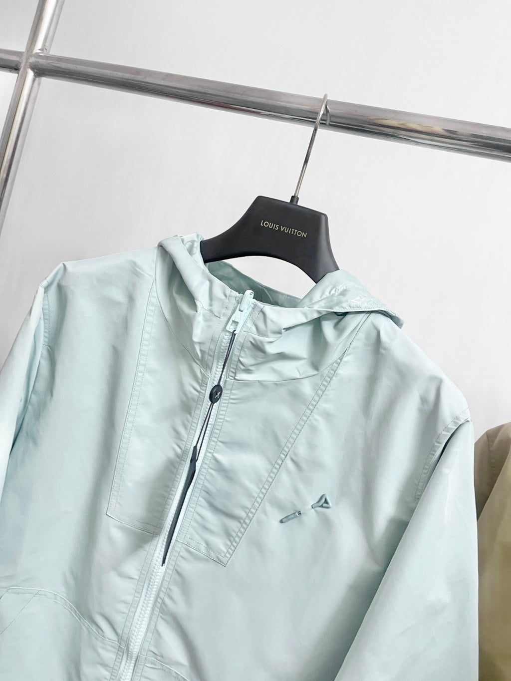 Louis Vuitton Monogram Reversible Nylon Windbreaker Men's Spring and Autumn Solid Color Logo Full Print Reversible Long Sleeve Zipper Jacket #74568