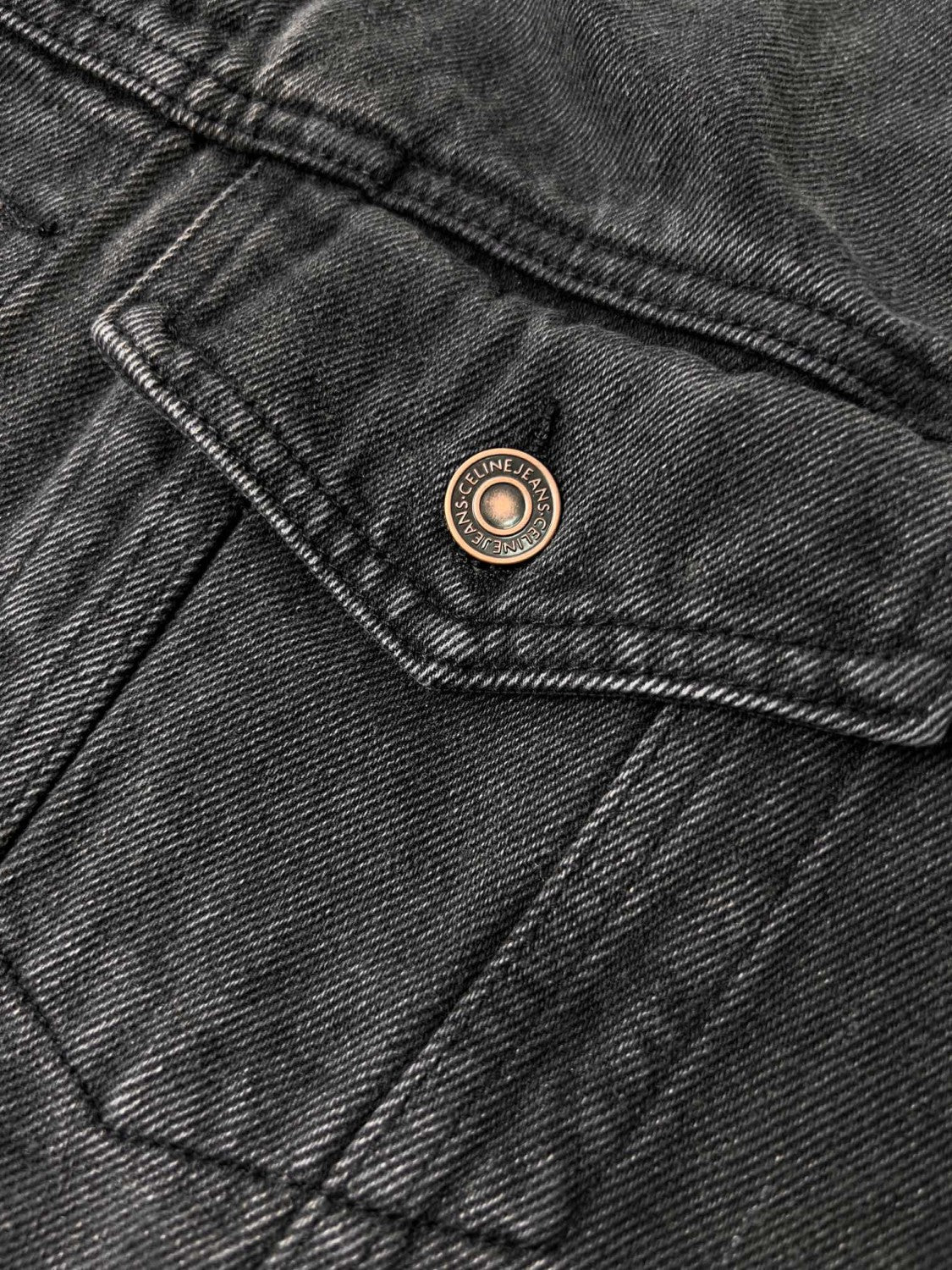 Celine Men's Spring/Autumn Solid Color Hooded Single-Breasted Long-Sleeved Denim Jacket #77716