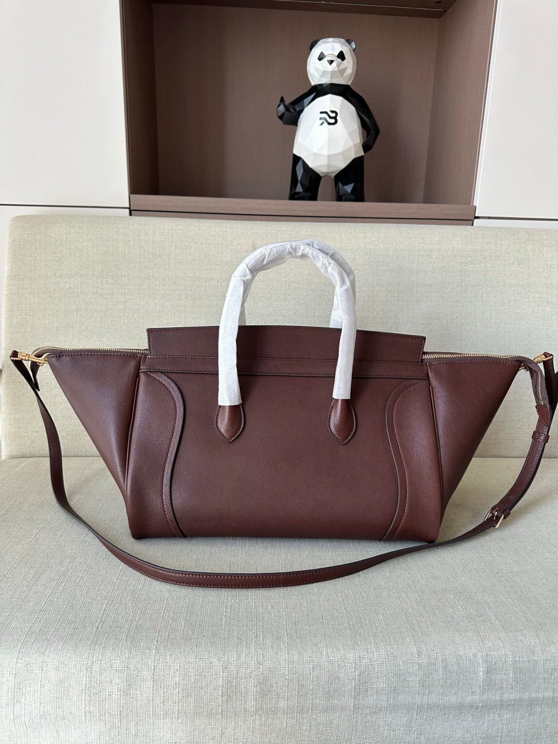 Celine Medium Smiling New Luggage in Supple Shiny Lambskin #334037