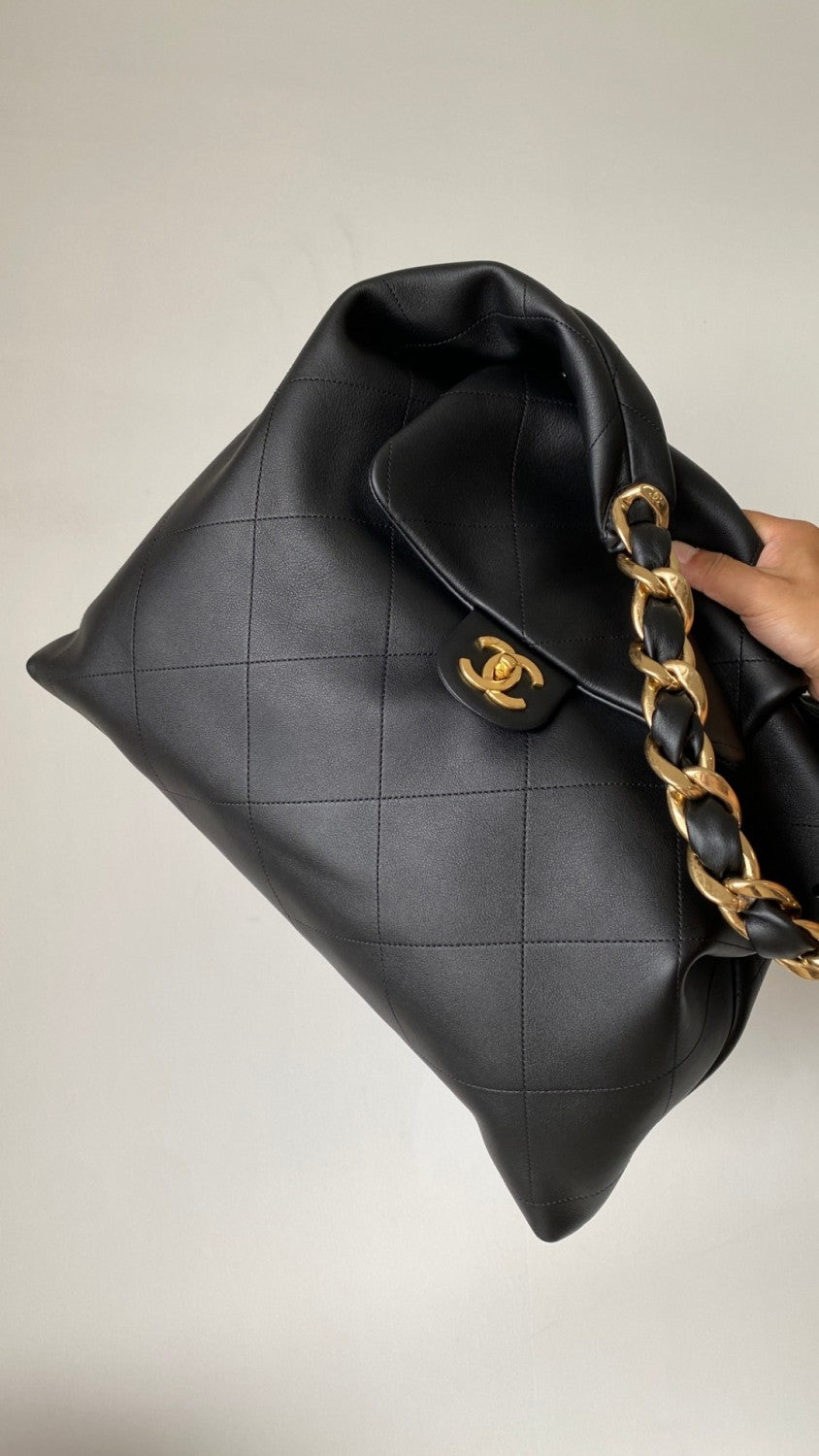 Chanel Women's Fashion Classic Solid Color Leather Brand Logo Handbag Bag Bags AS5839-B22140-94305 #78899