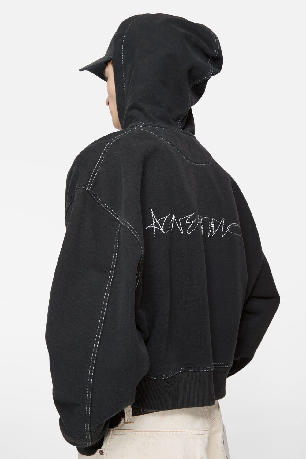 Acne Studios Hooded Zip-up Sweater Faded #333882